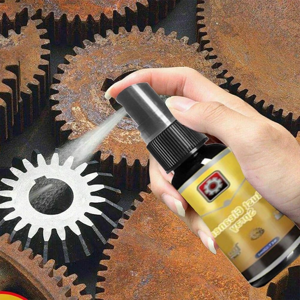 30ml Car Rust Remover Spray Metal Chrome Paint Car Maintenance Iron Powder Cleaning Super Rust Remover Multi-Purpose Cleaner