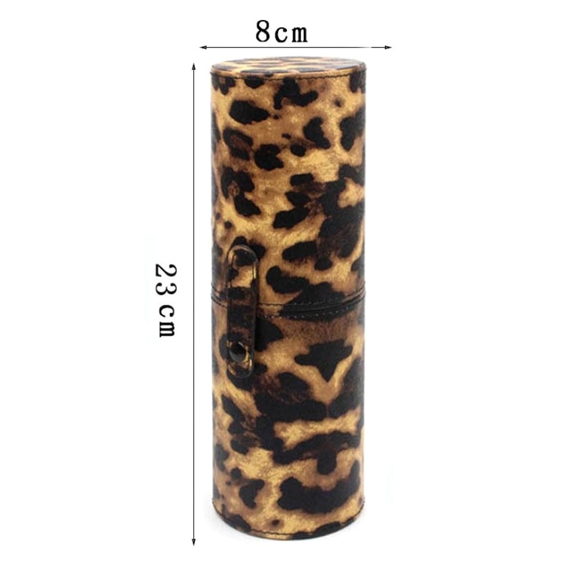Portable PU Leather Travel Makeup Brushes Pen Holder Storage Empty Holder Makeup Brushes Holder Storage