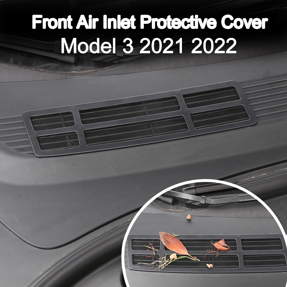 For Tesla Model 3 2021 2022 Air Vent Intake Grille Filter Net Model Y Air Inlet Anti-fouling Net Cover Car Interior Accessories