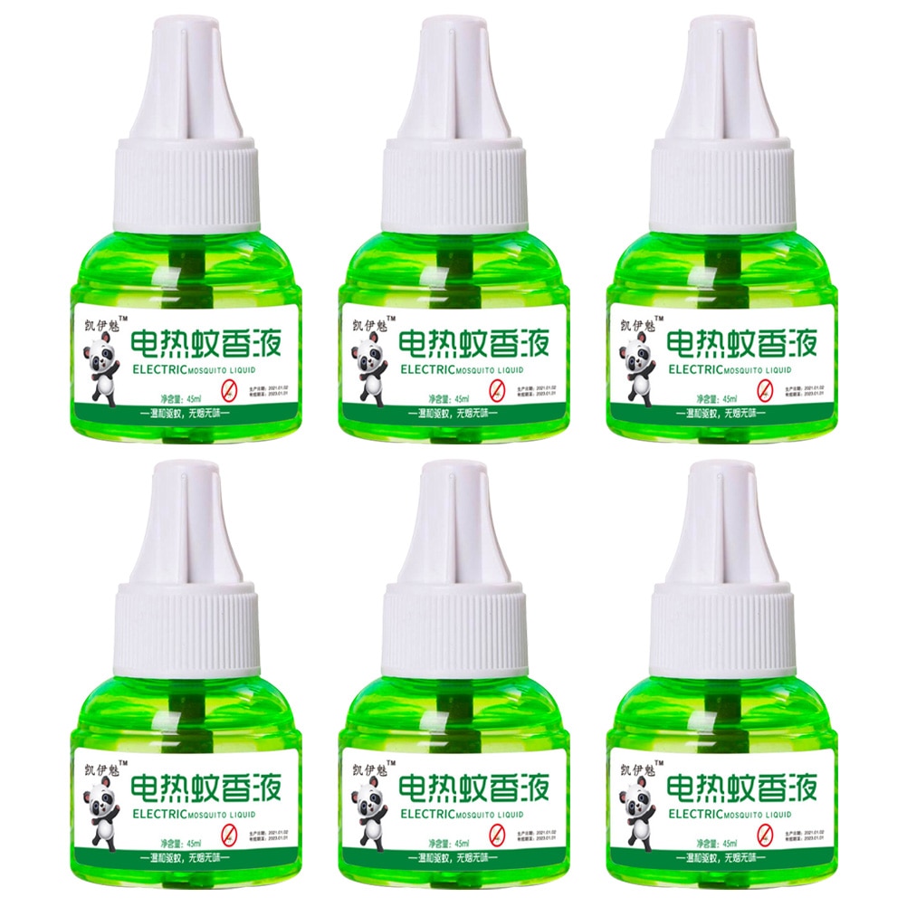 6Pcs Household Electric Bug Liquid for Dorm Room