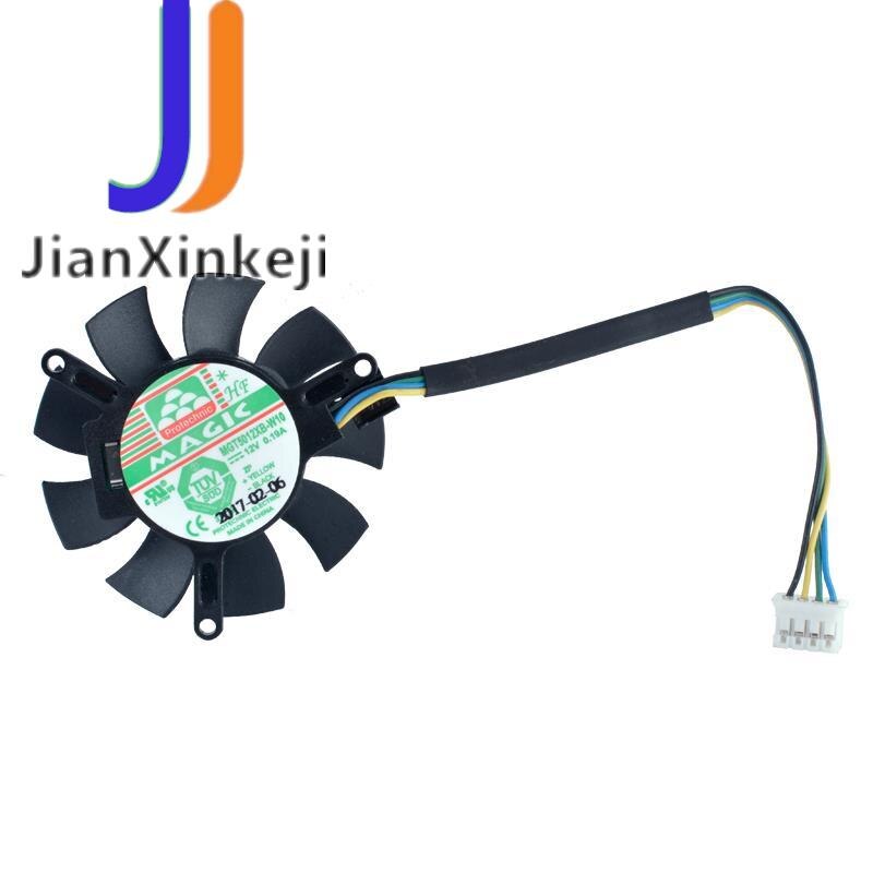 Free shipping MAGIC MGT5012XB-W10 12V 0.19A Four - line graphics card cooling fan