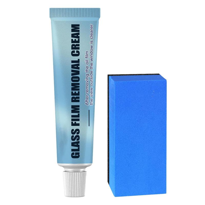 Car Windshield Oil Film Cleaner Glass Stripper Water Stain Remover With Sponge Glass Film Remover Car Accessories