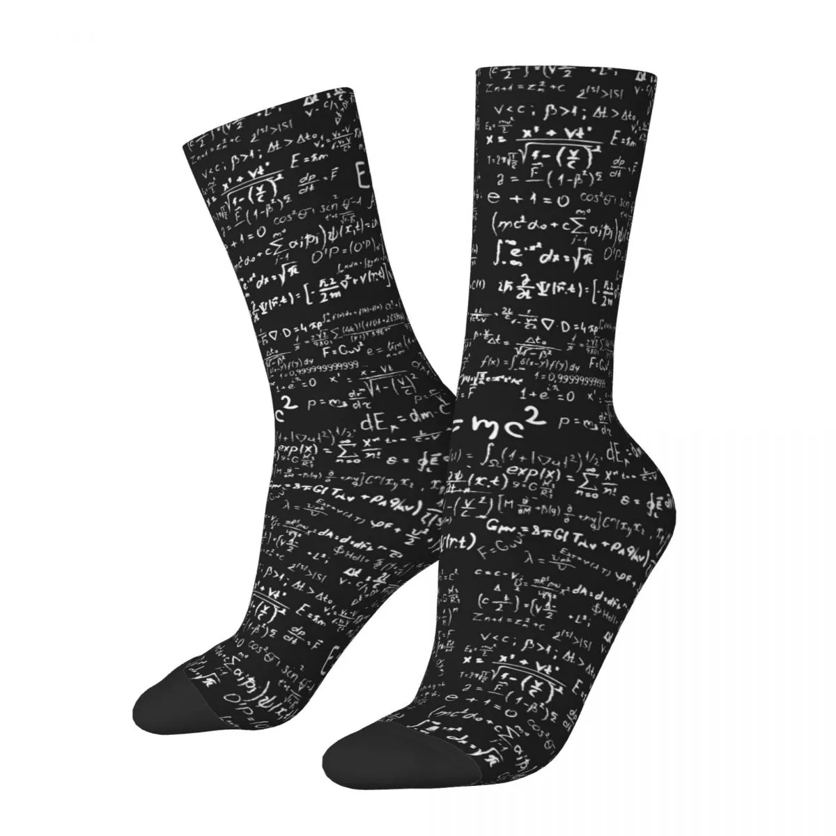 Physics Equations Socks Men's Women's Casual Science Socks Harajuku Spring Summer Autumn Winter Socks Gifts