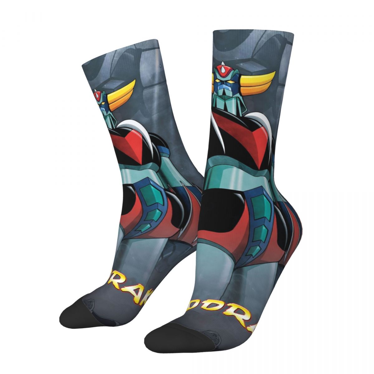 Autumn Winter Harajuku Women Men Goldorak Actarus Mazinger Z Manga Socks UFO Robot Grendizer Non-slip Soccer Socks