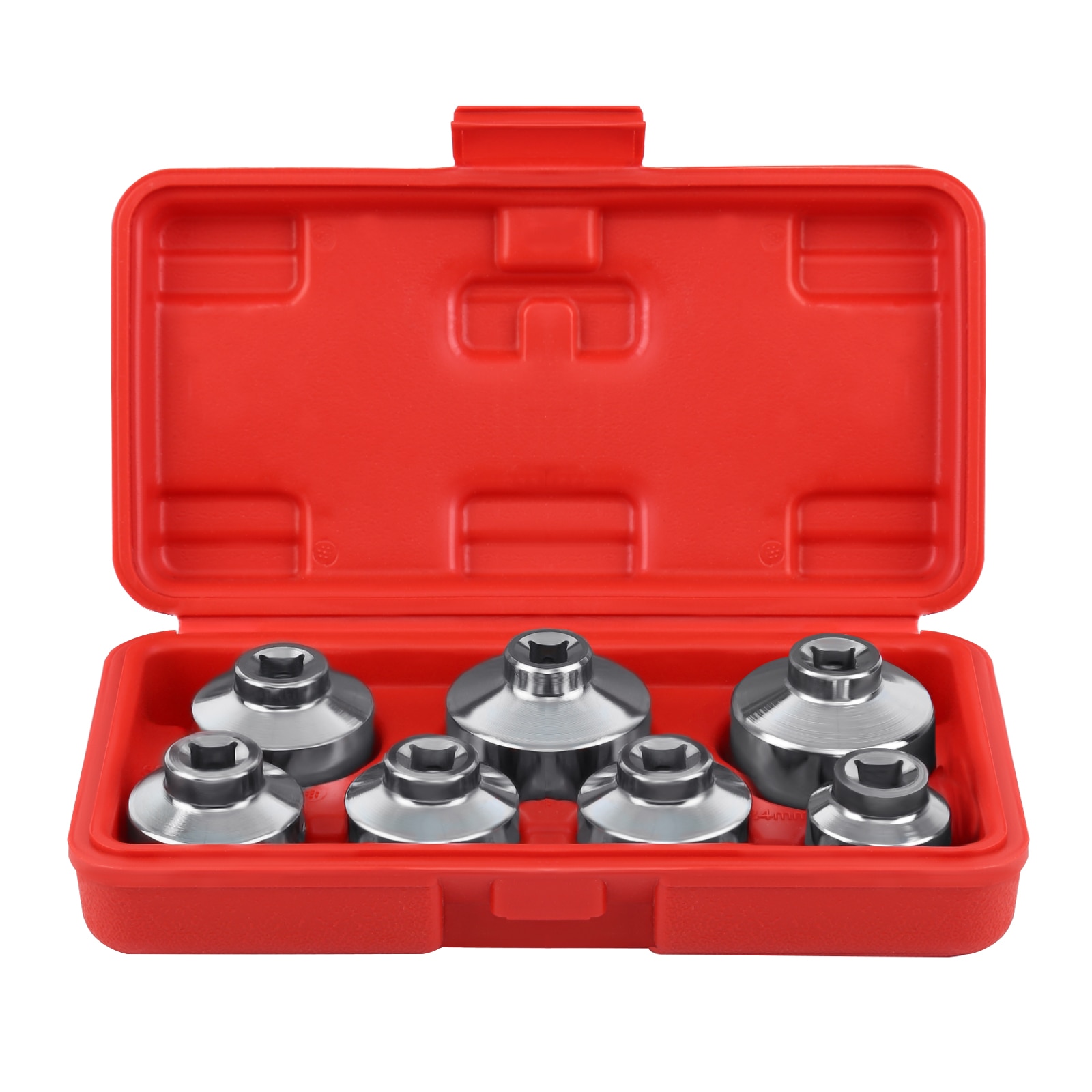 7 Pcs 3/8" Oil Filter Cap Wrench Tool Kit Socket Set 24 27 29 30 32 36 38mm