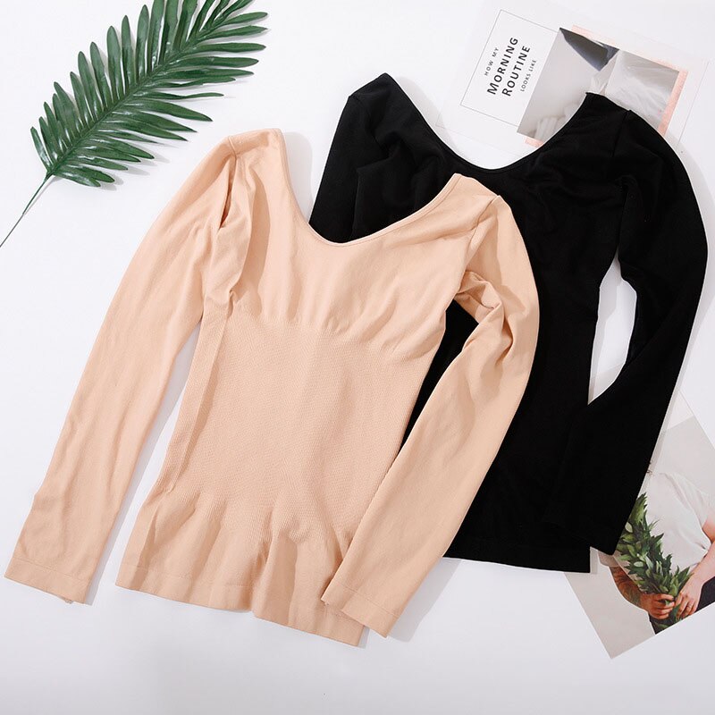 Women Stretch Thermal Underwear Crew Neck Bottom Tops Slim Fit Warm Tops Breathable Long Sleeve T Shirts 2022 New High Quailty