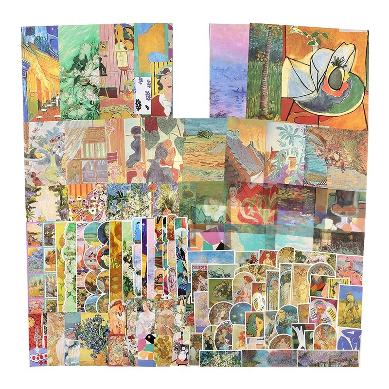 100 Pcs Vintage Scrapbook Supplies Pack For Junk Journal Art Trash Magazine Ephemera Planner Sticker