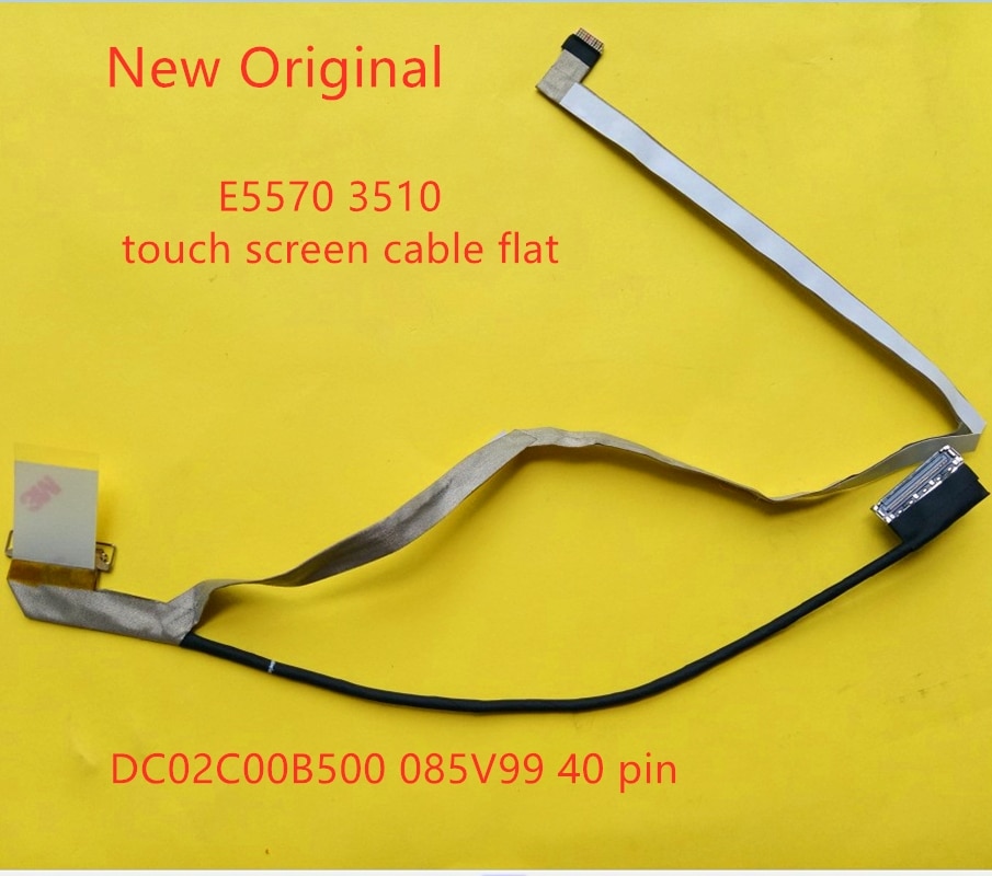 New Original Laptop LVDS EDP LCD cable For Dell E5570 3510 ADM80-LCD EDP touch screen cable flat DC02C00B500 085V99 40 pin