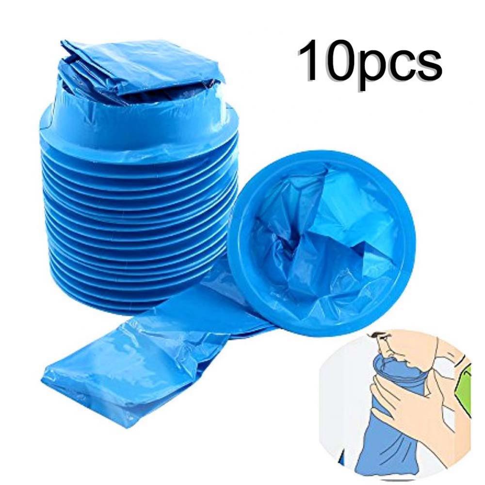 10Pcs 1000ML Disposable Travel Car Airplane Motion Sickness Nausea Vomit Cleaning Bag New