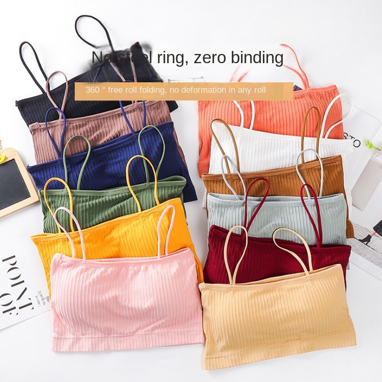 Seamless Chest Wrapped Student Girl Anti-skid Beauty Back Underwear, Wear Anti Stray Vest Sling Inside