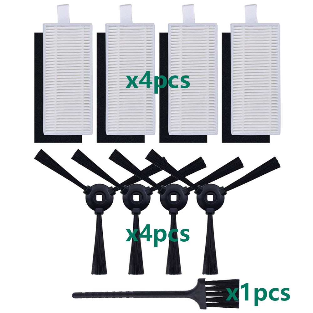 Side Brush HEPA Filter Mops Cloth Compatible with Lefant M200/M201/ M501A/M520/M571/T700/U180 Vacuum Accessory Parts Replacement