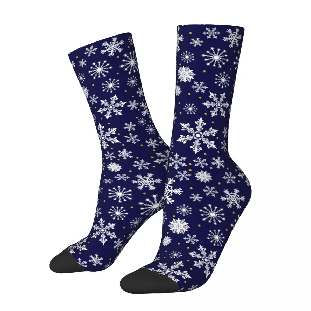 Christmas Pattern Socks Men's Women's Polyester Fashion Snowflakes Socks Harajuku Spring Summer Autumn Winter Socks Gi