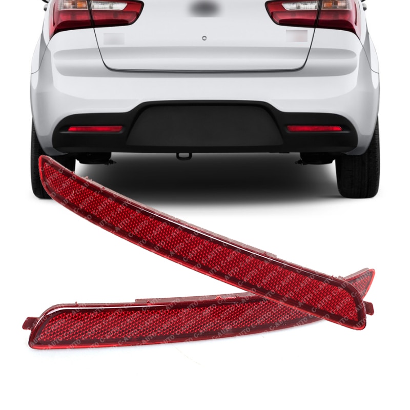 Car Rear Bumper Reflector For KIA RIO Sedan 4 Doors 2012 2013 2014 2015 924051W000 Rear Bumper Trim-Reflector side Cover