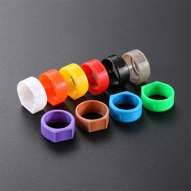 3PCS Microphone Anti-Roll Colour Ring YS-CCR for YS136N / YS137N XLR Plug Anti-Roll Sleeve Multi-colour Marker Ring 10 Colours