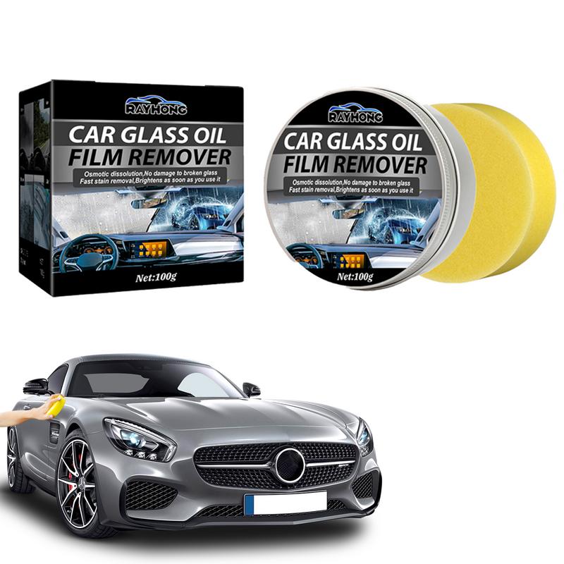 Glass Oil Film Removing Paste Glass Oil Film Removing Paste Car Windshield Oil Film Cleaner Window Front Windshield Agent