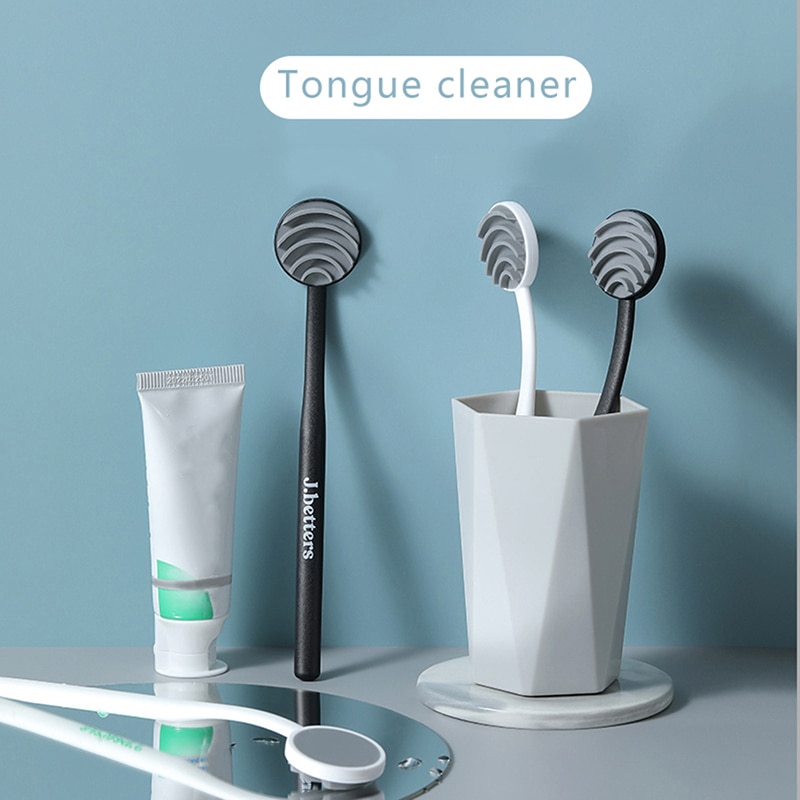 1PC Double Side Tongue Cleaner Brush For Tongue Cleaning Oral Care Tool Silicone Tongue Scraper Toothbrush Fresh Breath Care