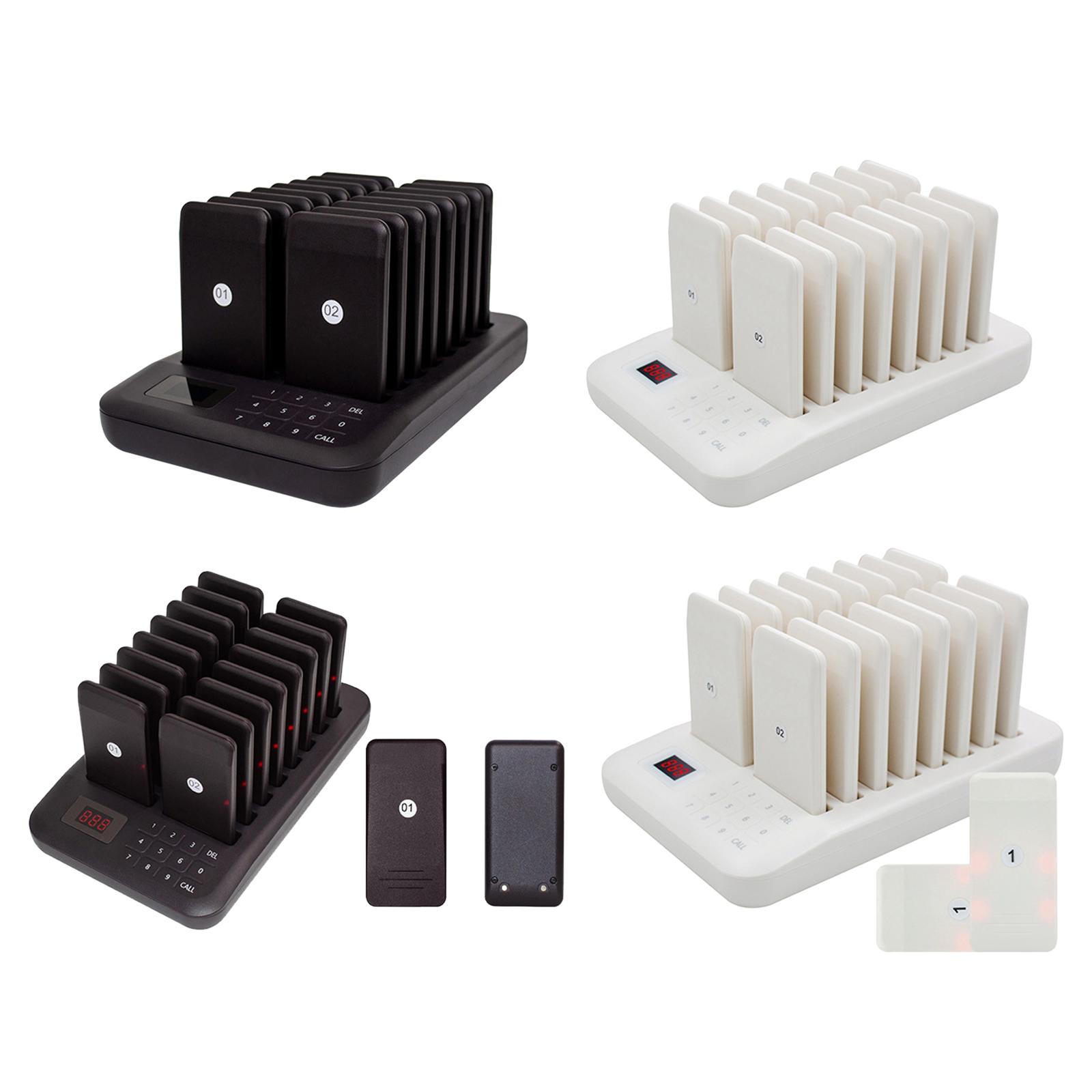 Restaurant Calling System Adjustable Methods Rechargeable Waiting System Wireless Call for Church Coffee Shop Nursery