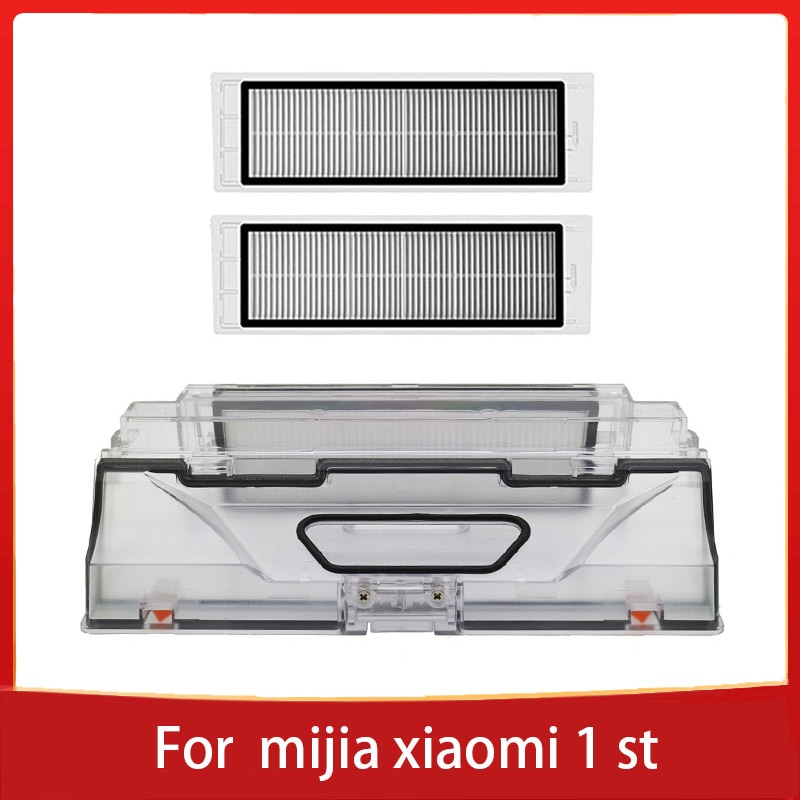 XIAOMI MI Robot Vacuum Cleaner Parts Dust Bin Box with HEPA Filter Replacements for xiaomi robotic Sweeper mi robot