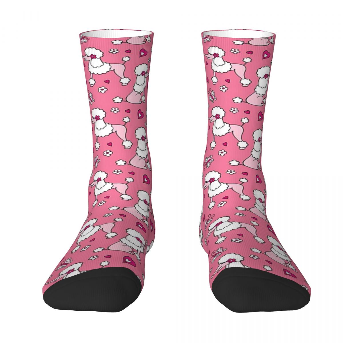 Cute Poodle Dog Pattern Adult Socks Unisex socks,men Socks women Socks