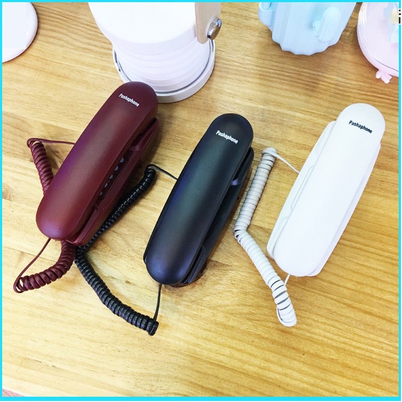 Corded Telephone Basic Corded Home Telephone White Analog Wall Mounted Home Phone Classic Vintage Telephones Best home Gift