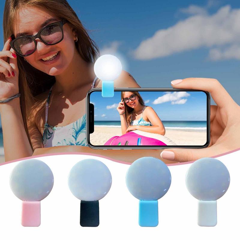 Clip Fill Video Light Outdoor Selfie Light For Phone Rechargeable Portable Mini Ring Light For Photographing Video Conferencing