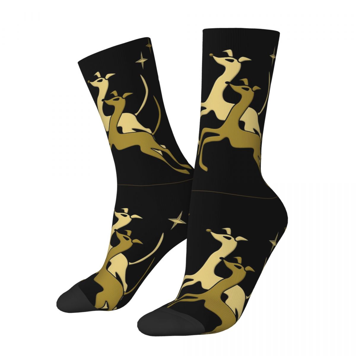 Hip Hop Retro Season's Greetings Crazy Men's Socks Unisex Geryhound Greyhounds Dog Harajuku Printed Funny Novelty Crew