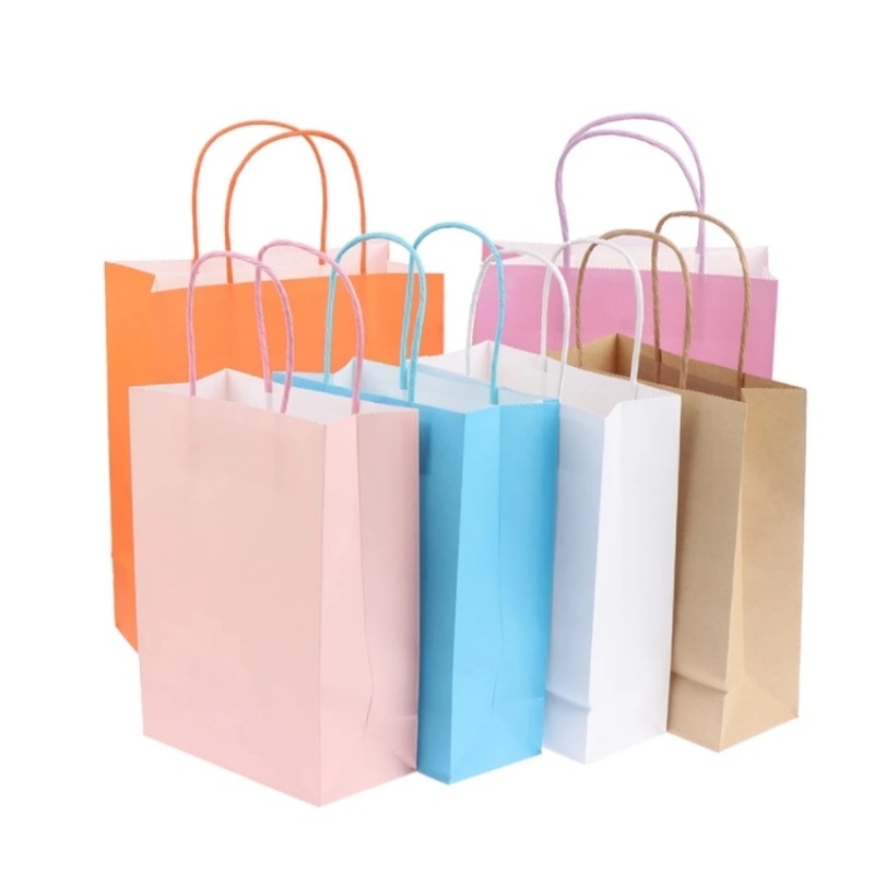 Factory price kraft paper bags custom printing