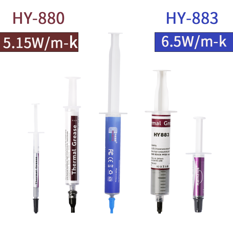 5.15 / 6.5W/MK,HY880/883,1g/3g/5g/30g,Thermal Compound,Amd/Intel Processor, CPU/GPU Cooling Paste,Cooler Cooling Fan Plaster