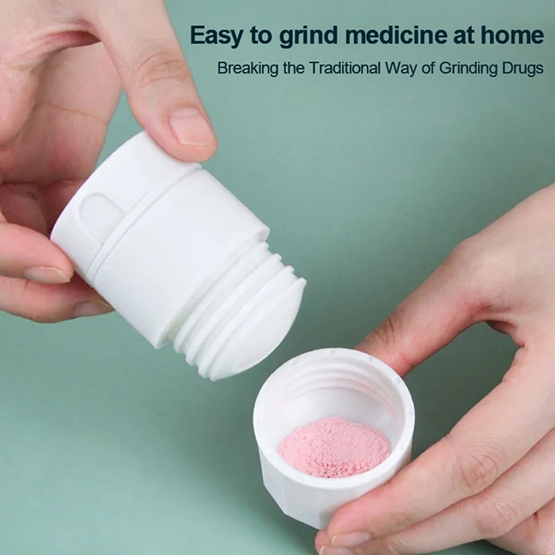 4 In1 Portable 4 Layer Grinder Splitter Tablet Cutter Divider Storage Case Pill Box Cutting Tablets Pill Cutter Medicine Crusher