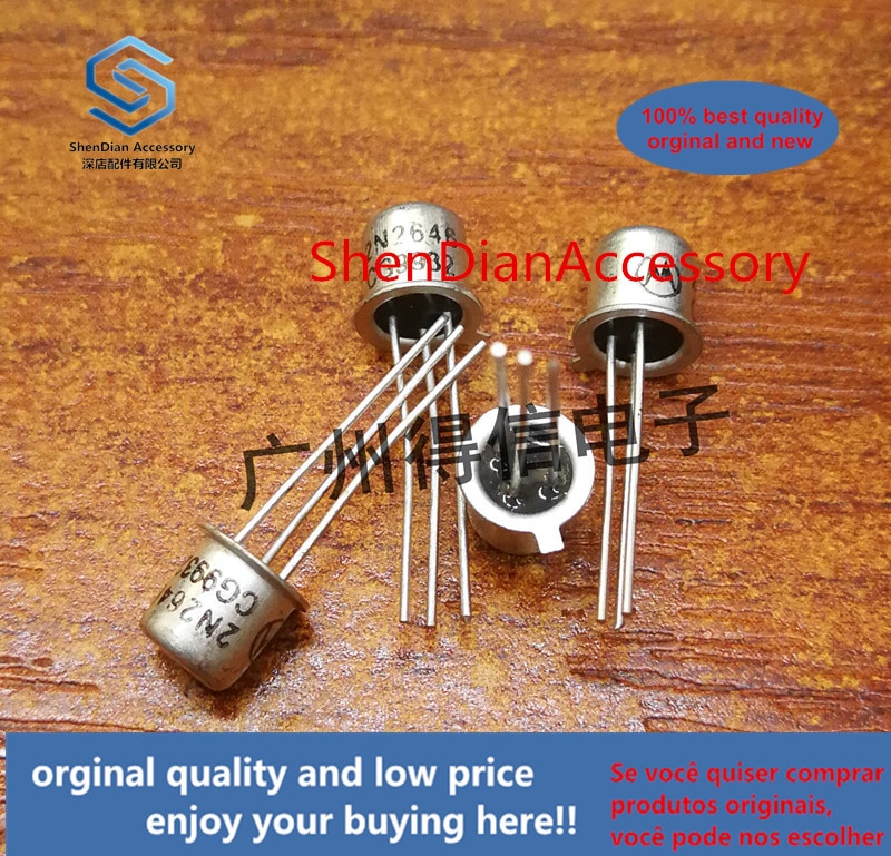 2pcs 100% orginal new 2N2646 iron cap tube TO-18 real photo