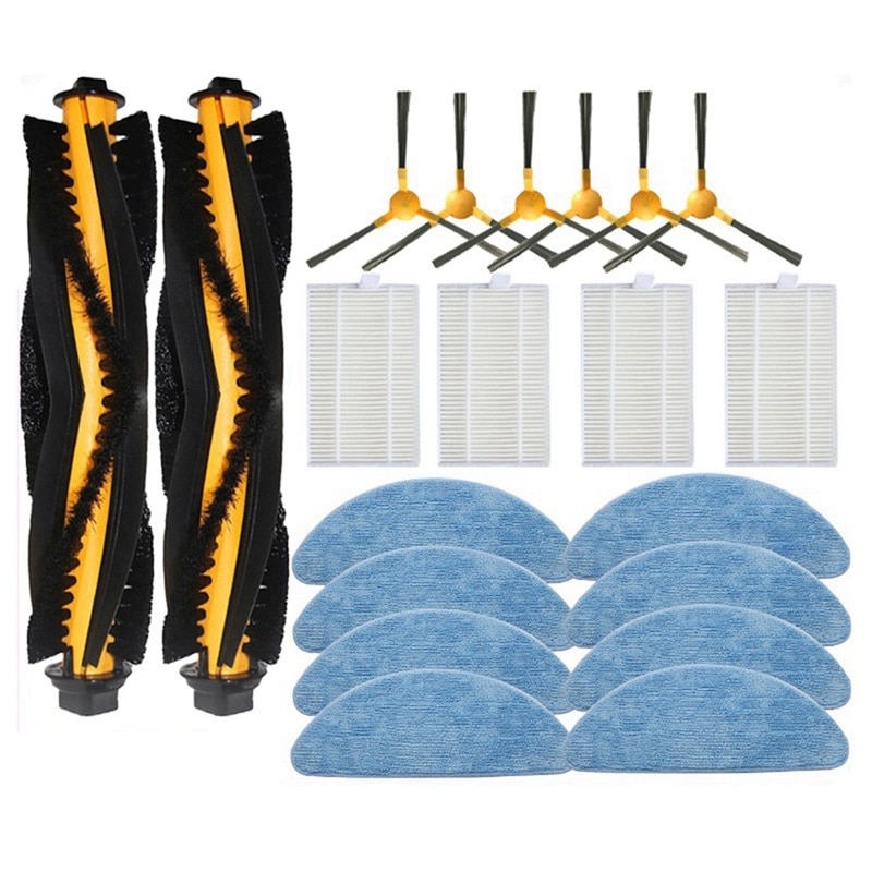 Main Side Brush Mop Cloth Hepa Filter For Proscenic 800T/Liectroux C30B E30 XR500 Vacuum Cleaner Replacement