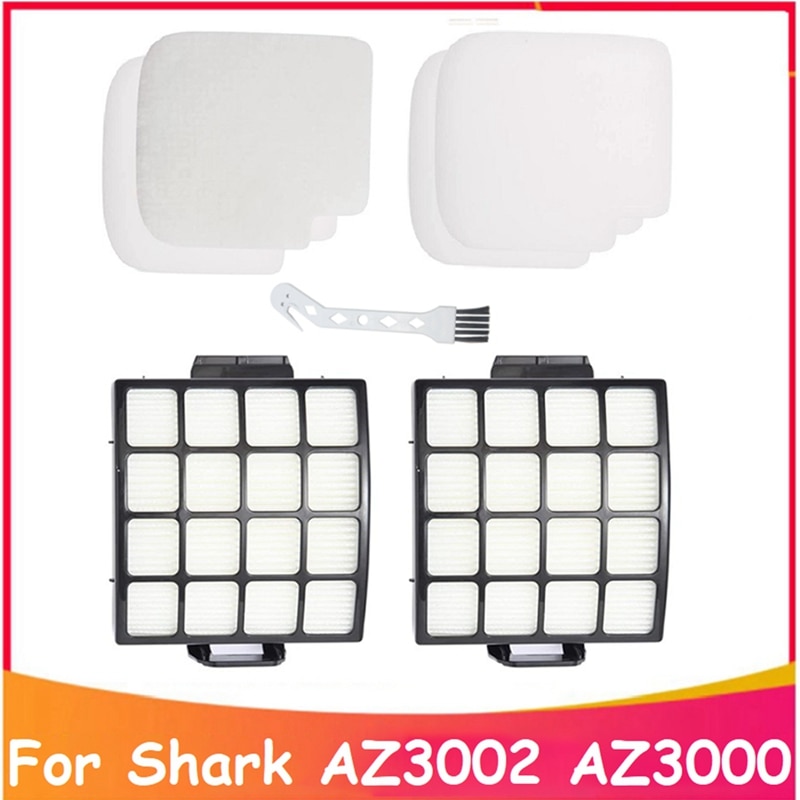 7Pcs For Shark AZ3002 AZ3000 Vacuum Cleaner Washable HEPA Filter Filter Cotton Replacement Spare Parts