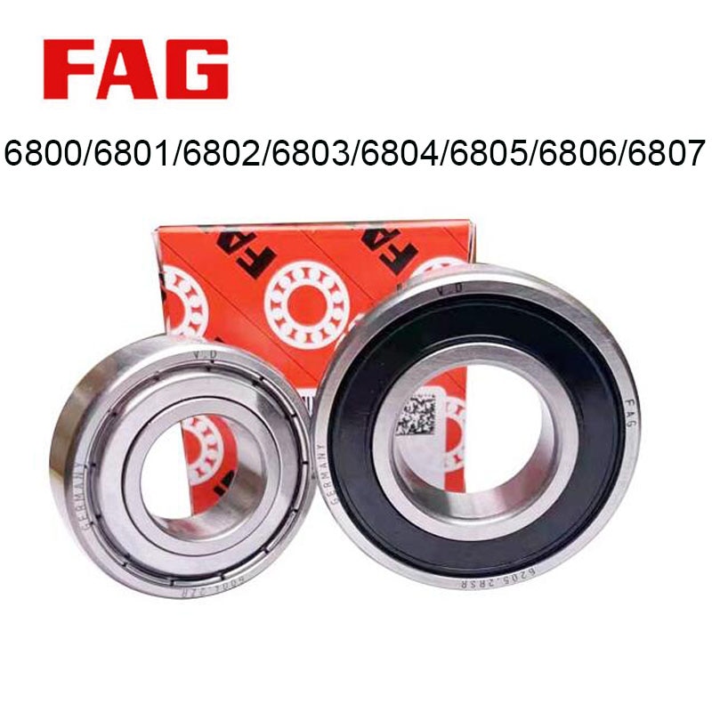 Germany Origin FAG Bearing 2/5Pcs ABEC-9 6800 6801 6802 6803 6804 6805 6806 6807 ZZ 2RS Thin Wall Metal Shielded Ball Bearings