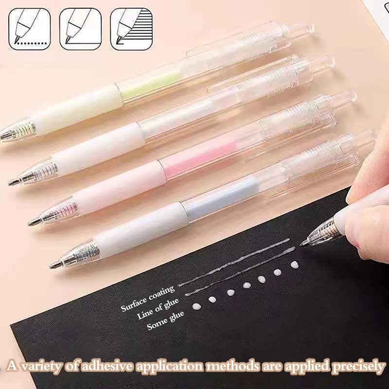 1Pcs Solid Glue Stick Pen Shape Candy Color Quick-drying High Viscosity Creative Students Stationery School Supplies