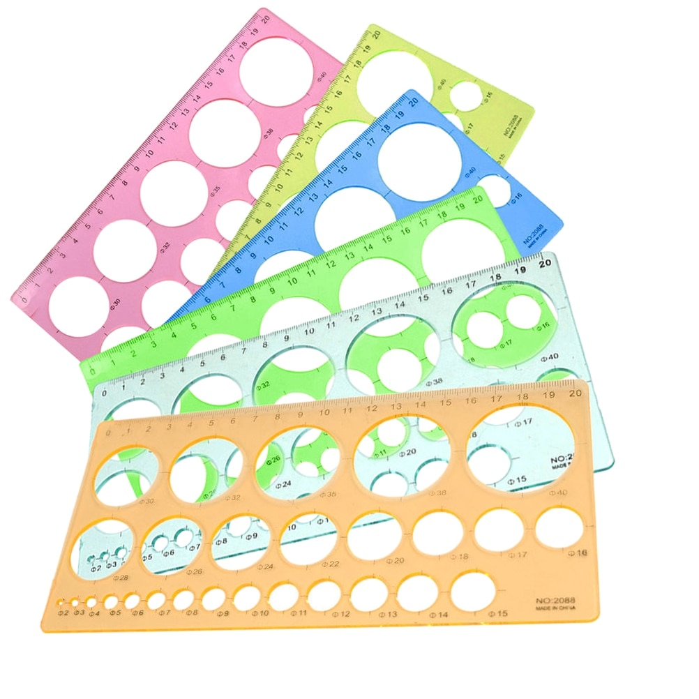 1pcs Creative DIY Quilling Template Kit Circle Size Rulers Tool Origami Paper Craft Quilled Craft Suppliers Random Color