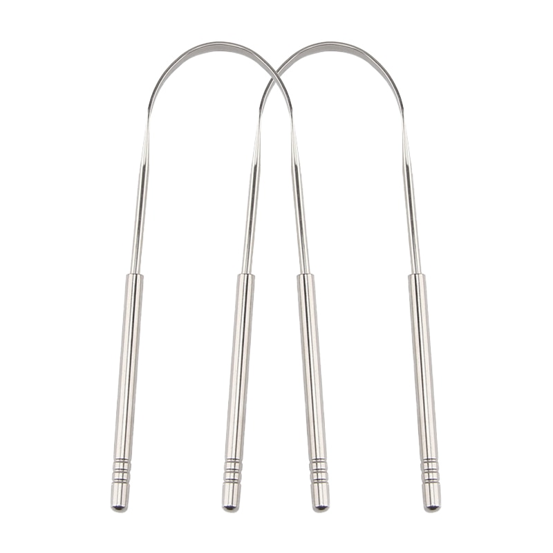 Tongue Scraper Stainless Steel Tongue Cleaner Not Copper Plastic Tounge Cleaning Coated Tongue Toothbrush Oral Tongue Scraper