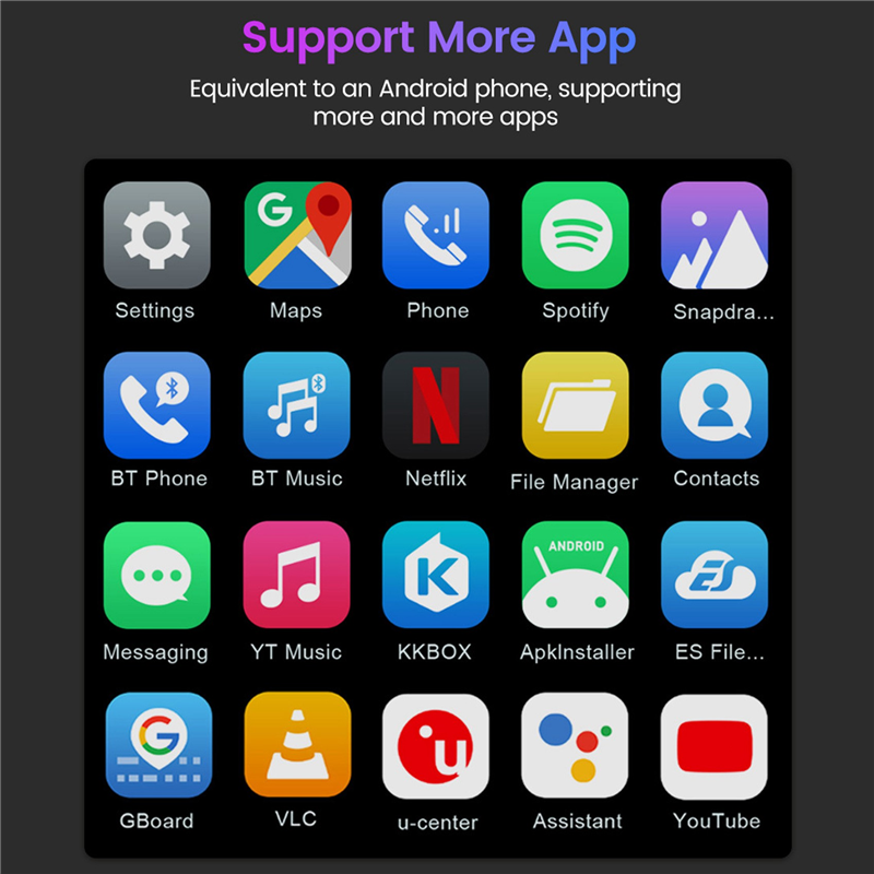 4+64GB Android10 HDMI-Compatible Wireless Android Auto Carplay for Apple AI Box Car Multimedia Play Support 4G Sim