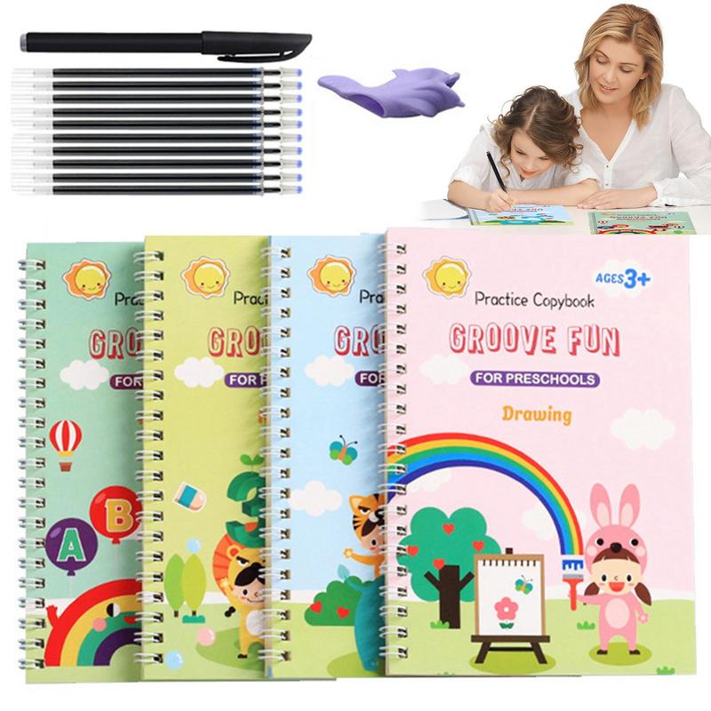 Practice Copybook For Kids Magic Pen Books Writing Practice For Kids Drawing Math Number English Magical Handwriting Workbooks