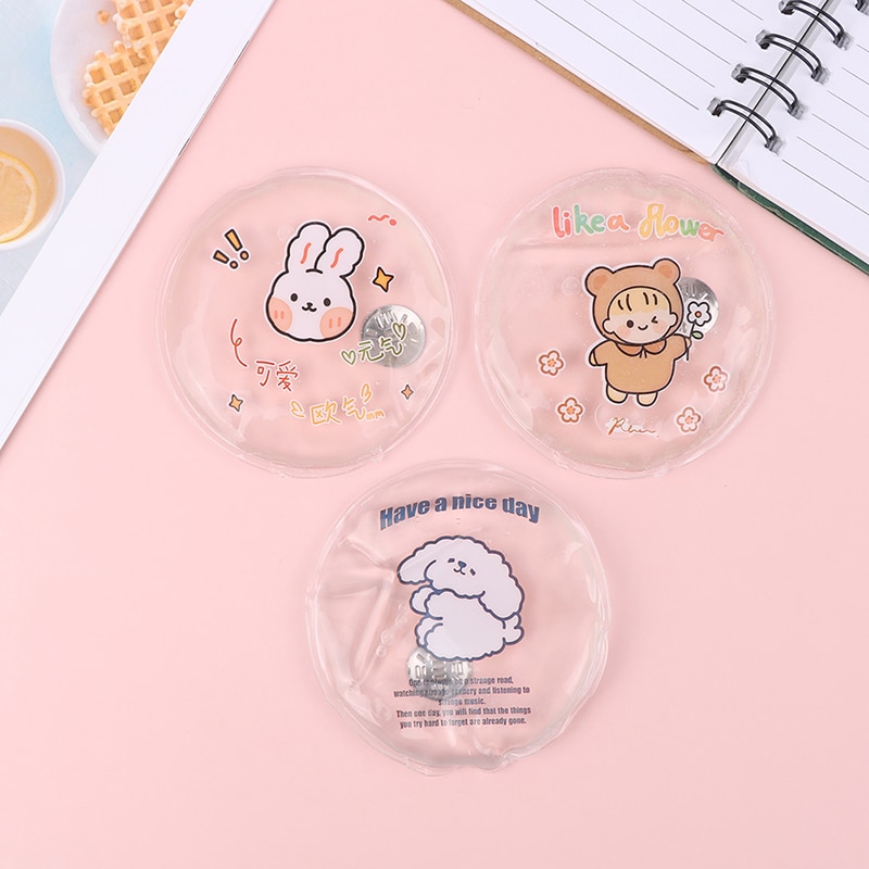 Mini Winter Reusable Gel Hand Warmer Cute Cartoon Instant Self Heating Pack Mini Winter Reusable Portable Heater