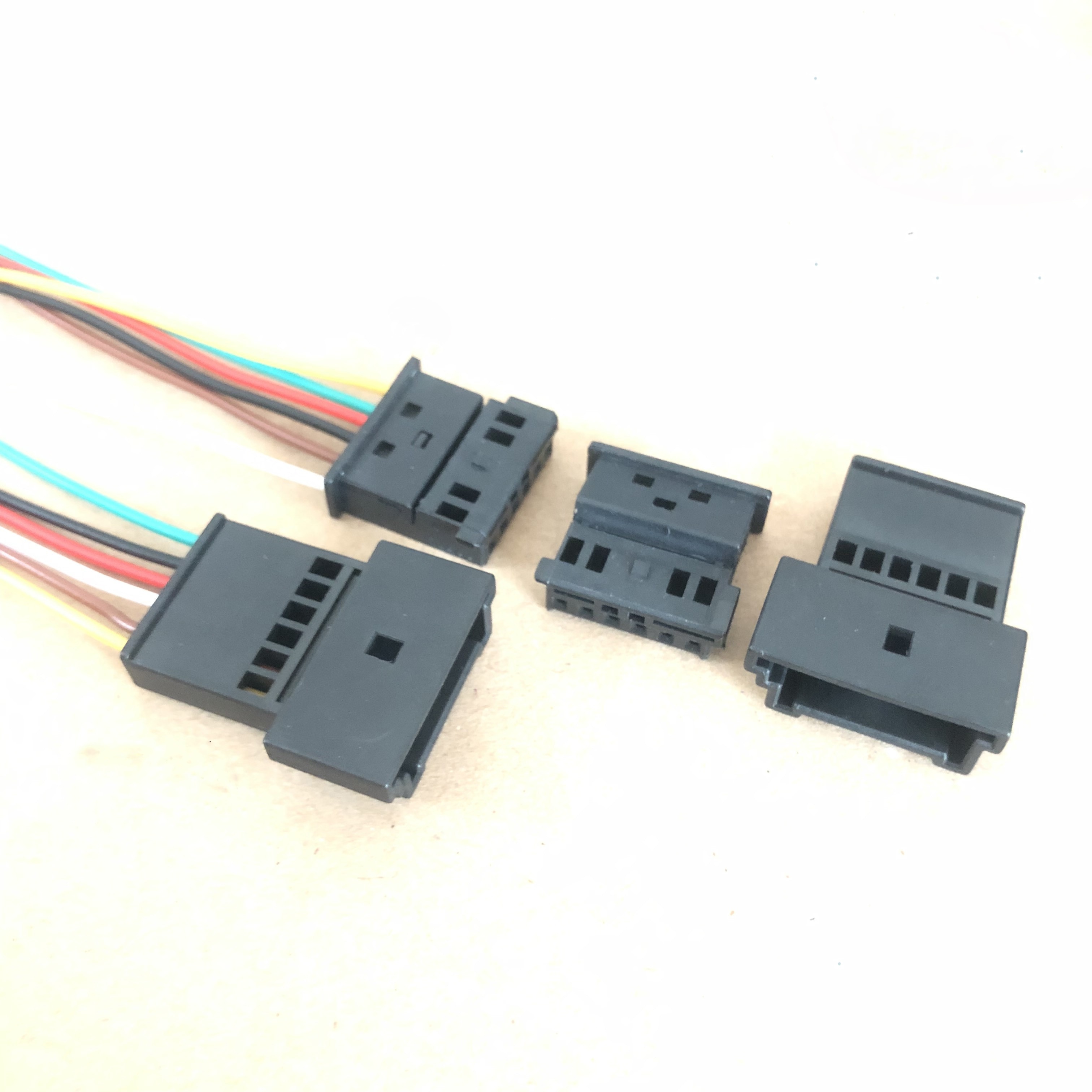 6-hole 4B0 971 978B Volkswagen Audi BMW Sunroof Anti-theft plug Seat heating fan 6p hole plug with 15cm cable