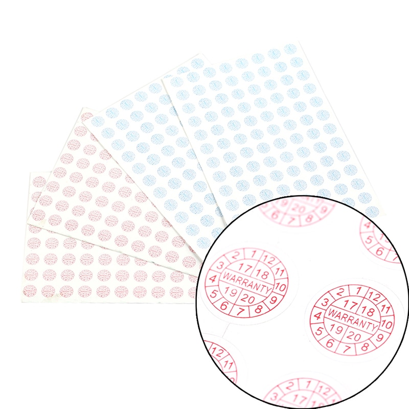 208 Pcs/lot Diameter 10 mm Removable Warranty Sealing Label Sticker School Supplies Book In Notebook Notepad