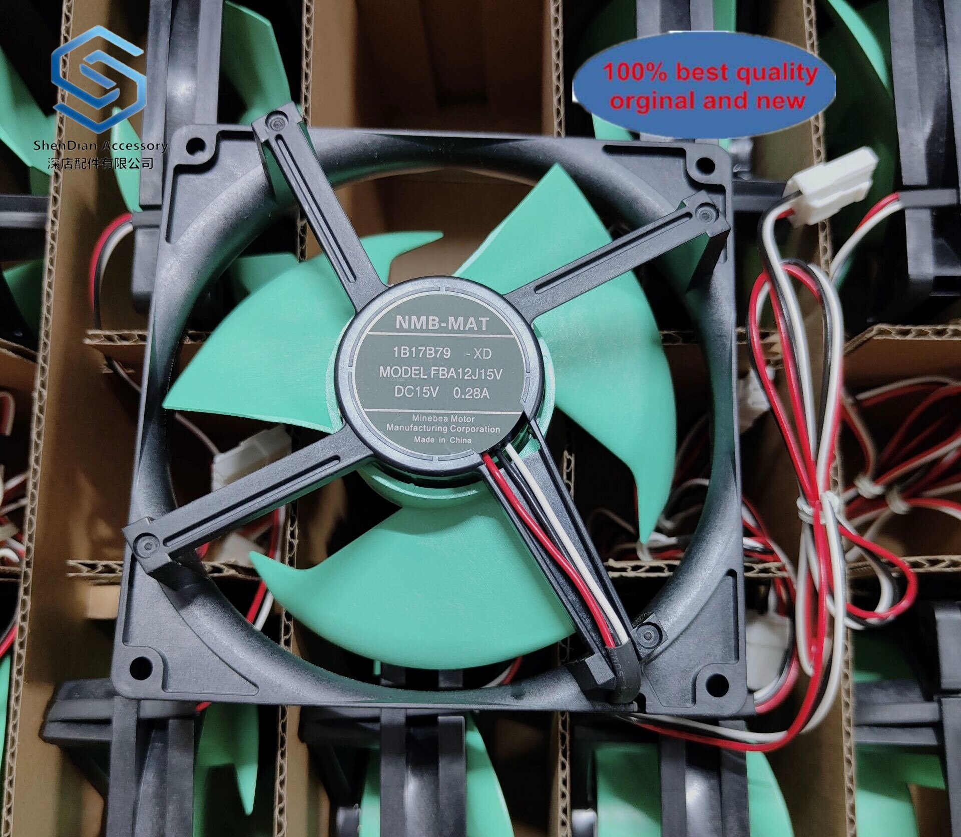 1pcs 100% orignal new free shipping Refrigerator fan-fan-motor NMB- FBA12J15V 15V 0.28A best quality