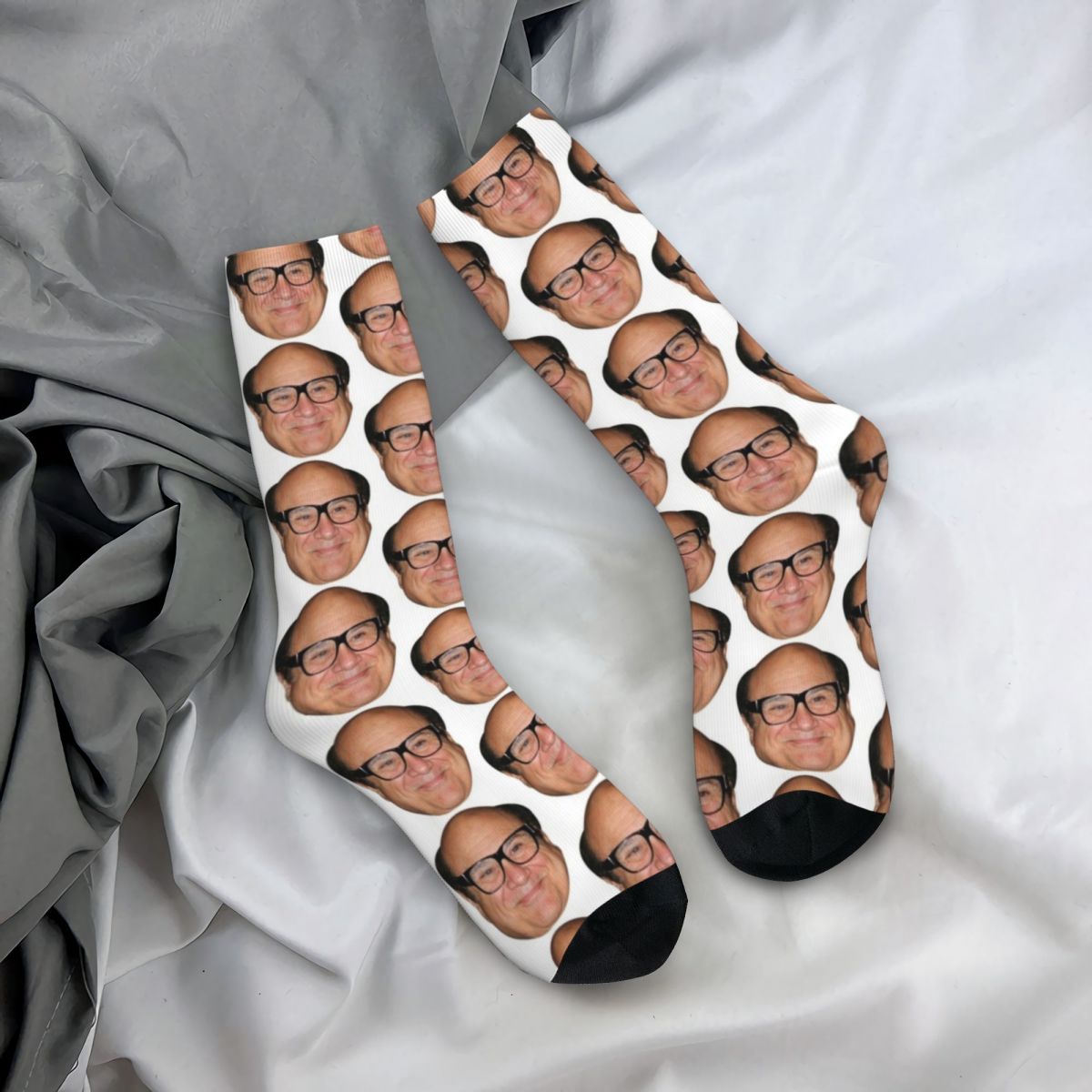 New Men's Socks Casual Danny Devito Funny Face Sock Sport Women Socks Spring Summer Autumn Winter