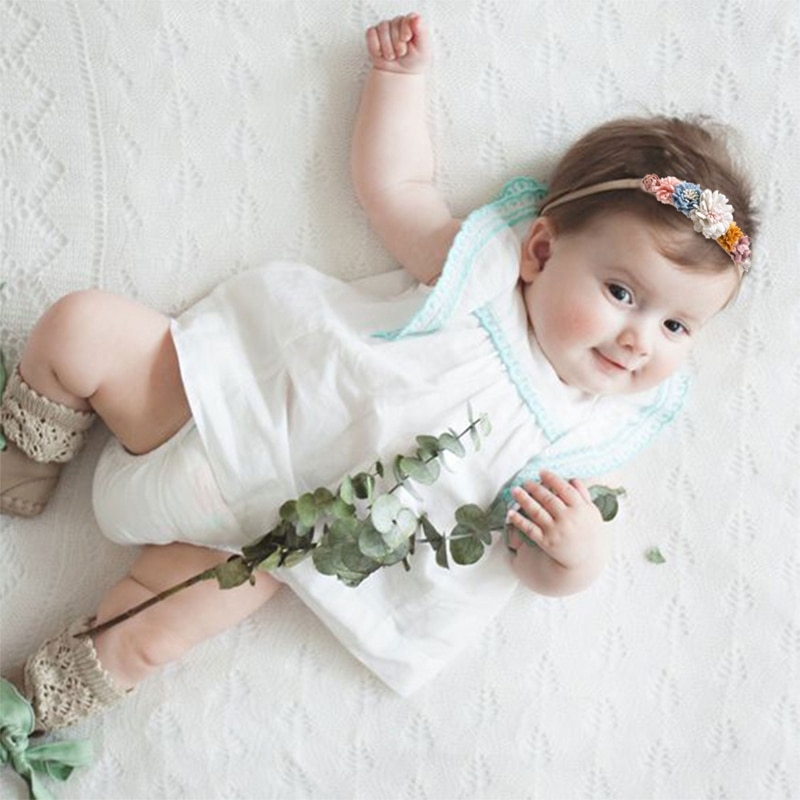 Baby Headband Cute Elastic Flower for Rhinestone Hair Band Newborn Toddler Headband for Baby Infant Toddler Girls Hair