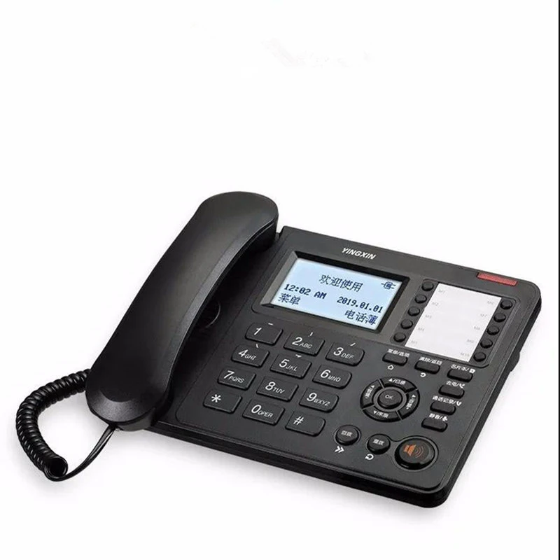 Caller ID Corded Landline Phones for Home/Hotel/Office, Desk Corded Telephone, Adjustable Volume, Call Block, Phonebook Storage