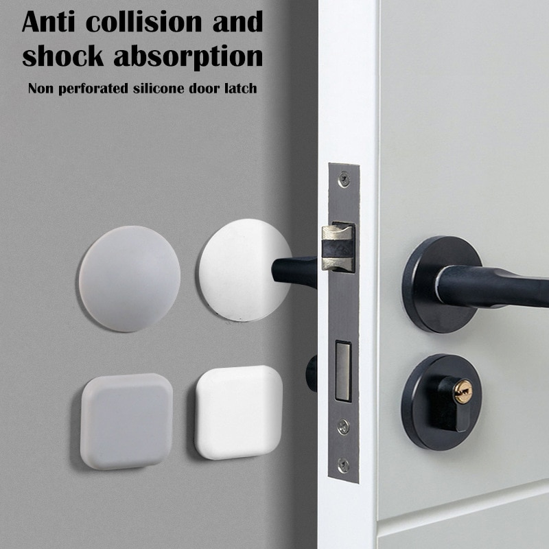 Door Stopper Silicone Handle Bumpers Self Adhesive Mute Anti-Shock Protection Porte Pad Home Improvement Wall Edge Protector