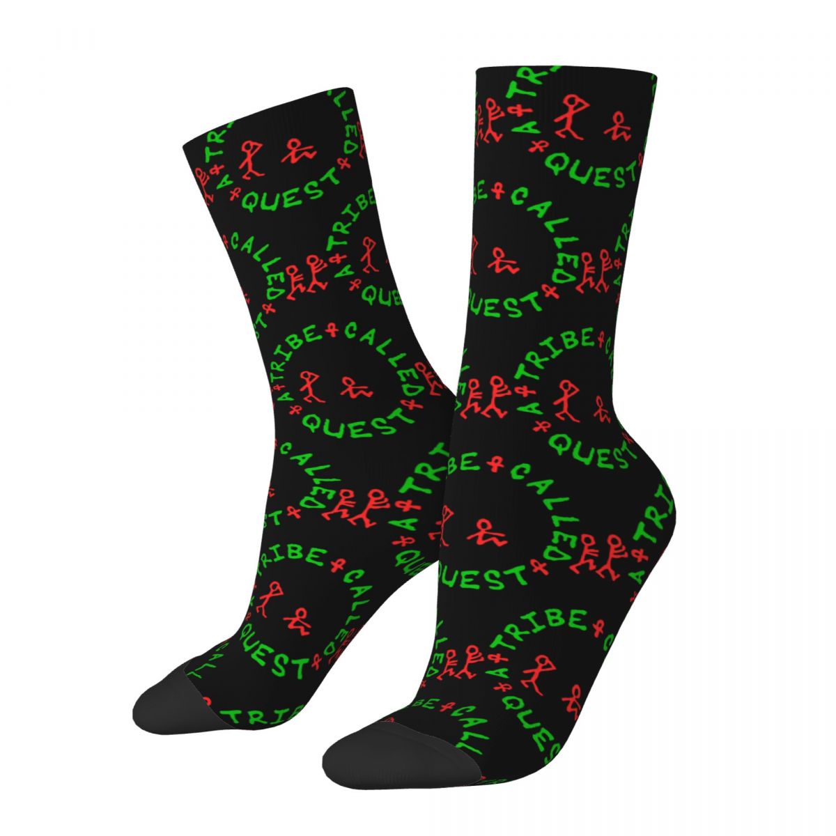 A Tribe Called Quest Logo ATCQ Hip Hop Music Socks Men's Women's Socks Harajuku Spring Autumn Winter Middle Tube Socks