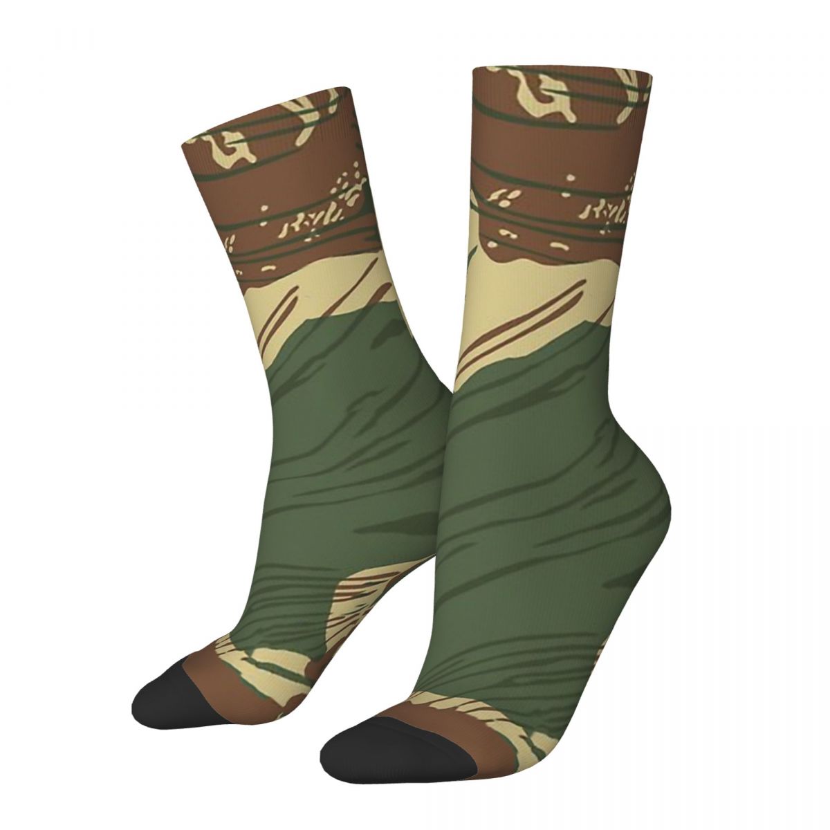 Funny Men's Socks Rhodesian Brush Stroke Camouflage Vintage Harajuku Camouflage Army Hip Hop Seamless Sock Gift Pattern Pri
