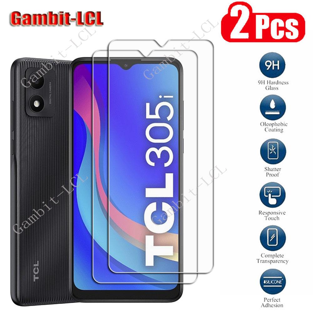 2PCS HD Original Protection Tempered Glass For TCL 305i 6.52" TCL305i 305 I Screen Protective Protector Cover Film