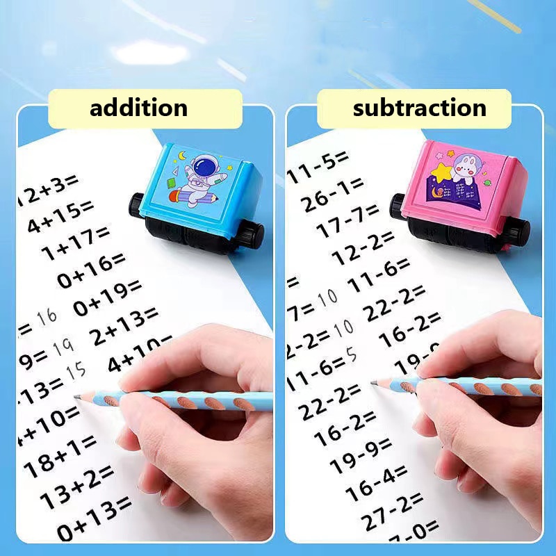 Mathematics Practice Number Rolling Stamp Addition And Subtraction Primary School Students Practice Questions Within 100 Math